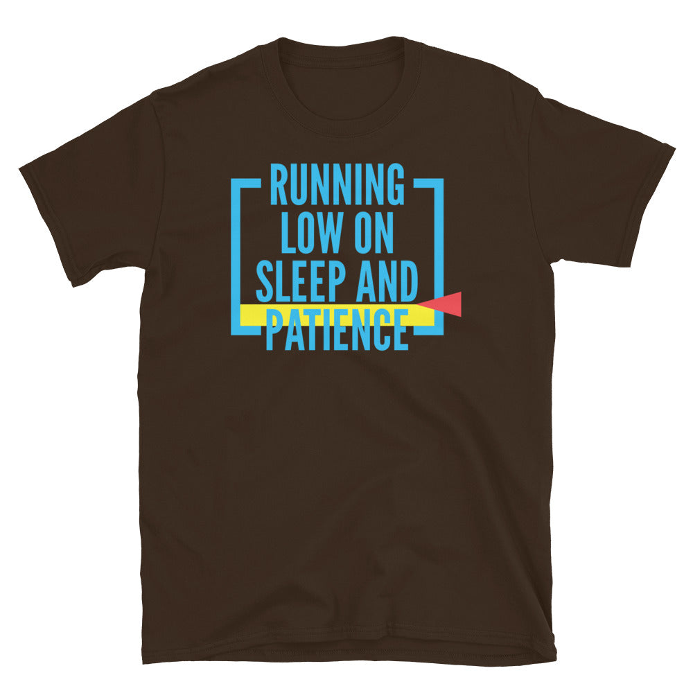Running Low Sleep Patience T-Shirts, Hoodie, Sweatshirt
