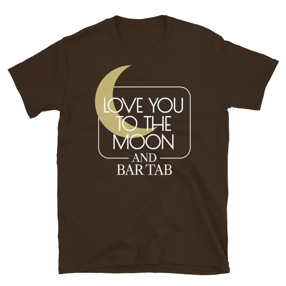 Love You To The Moon And Bar Tab T-Shirt Hoodie, Sweatshirt | CiraTrend.com (Image 1)