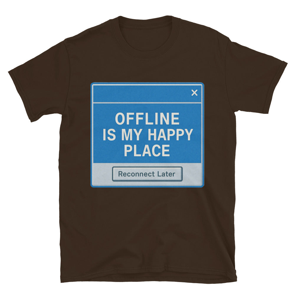 Offline Is My Happy Place T-Shirt Hoodie, Sweatshirt | CiraTrend.com (Image 5)