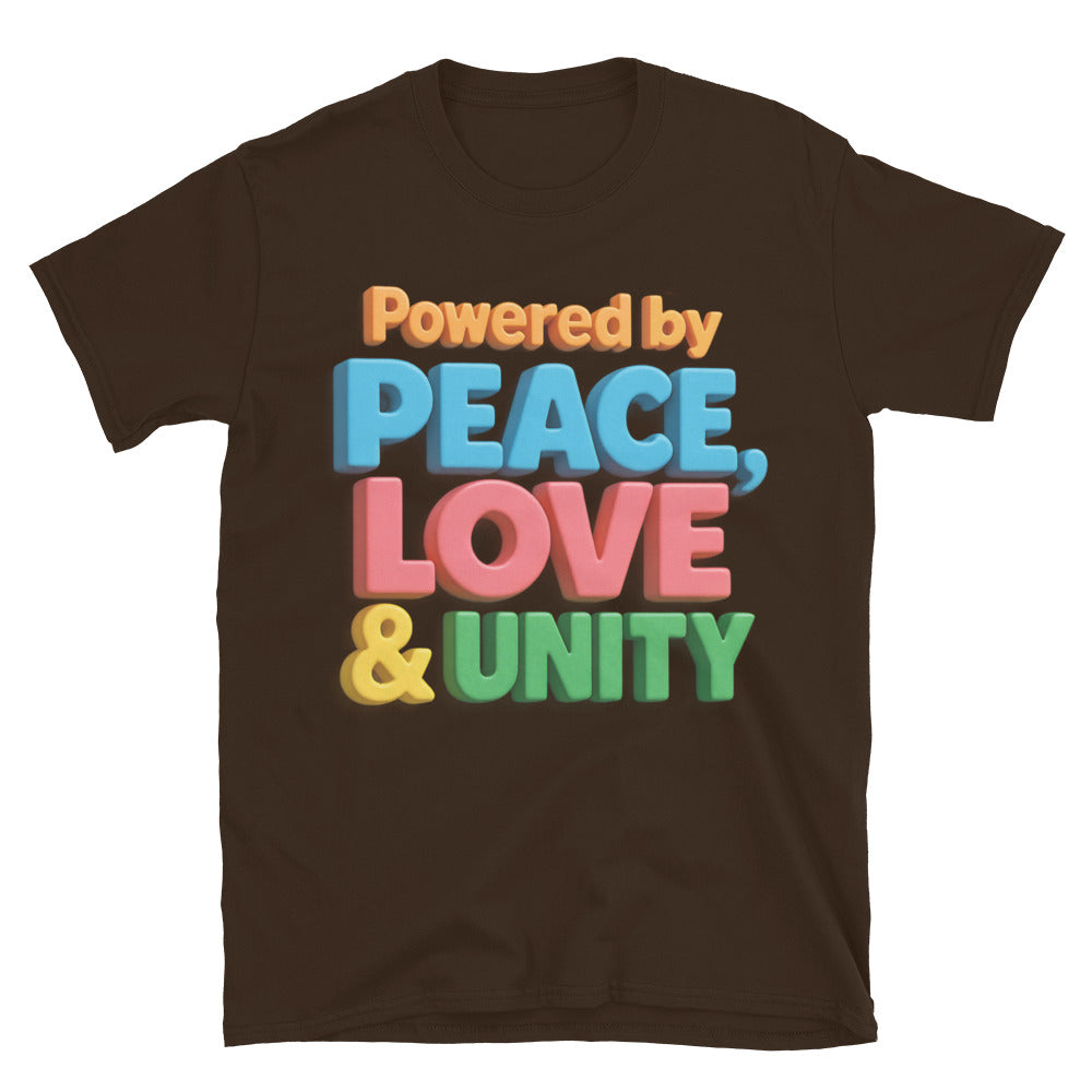 Powered By Peace, Love & Unity T-Shirt Hoodie, Sweatshirt | CiraTrend.com (Image 5)
