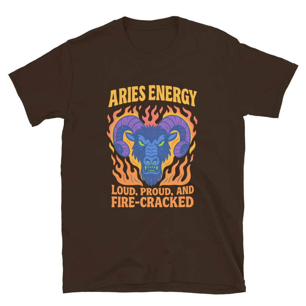 Aries Energy: Loud, Proud, and Fire-Cracked T-Shirt Hoodie, Sweatshirt | CiraTrend.com (Image 5)