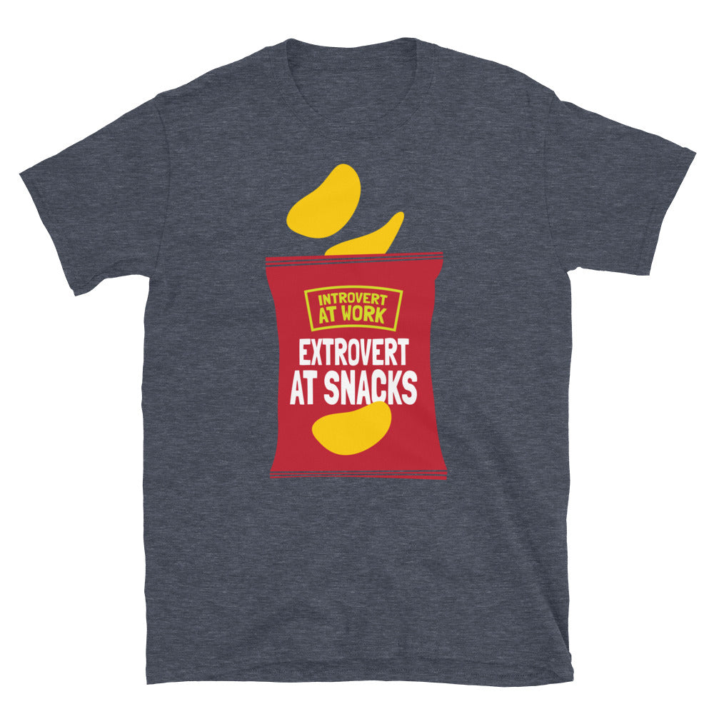 Introvert At Work, Extrovert At Snacks T-Shirt Hoodie, Sweatshirt | CiraTrend.com (Image 4)