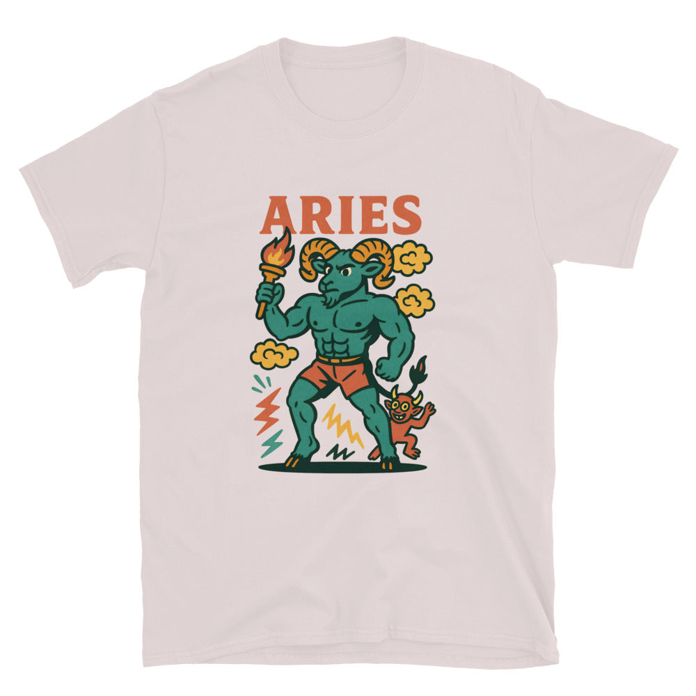 Aries Zodiac Sign (Vintage Comic Style) T-Shirt Hoodie, Sweatshirt | CiraTrend.com (Image 1)