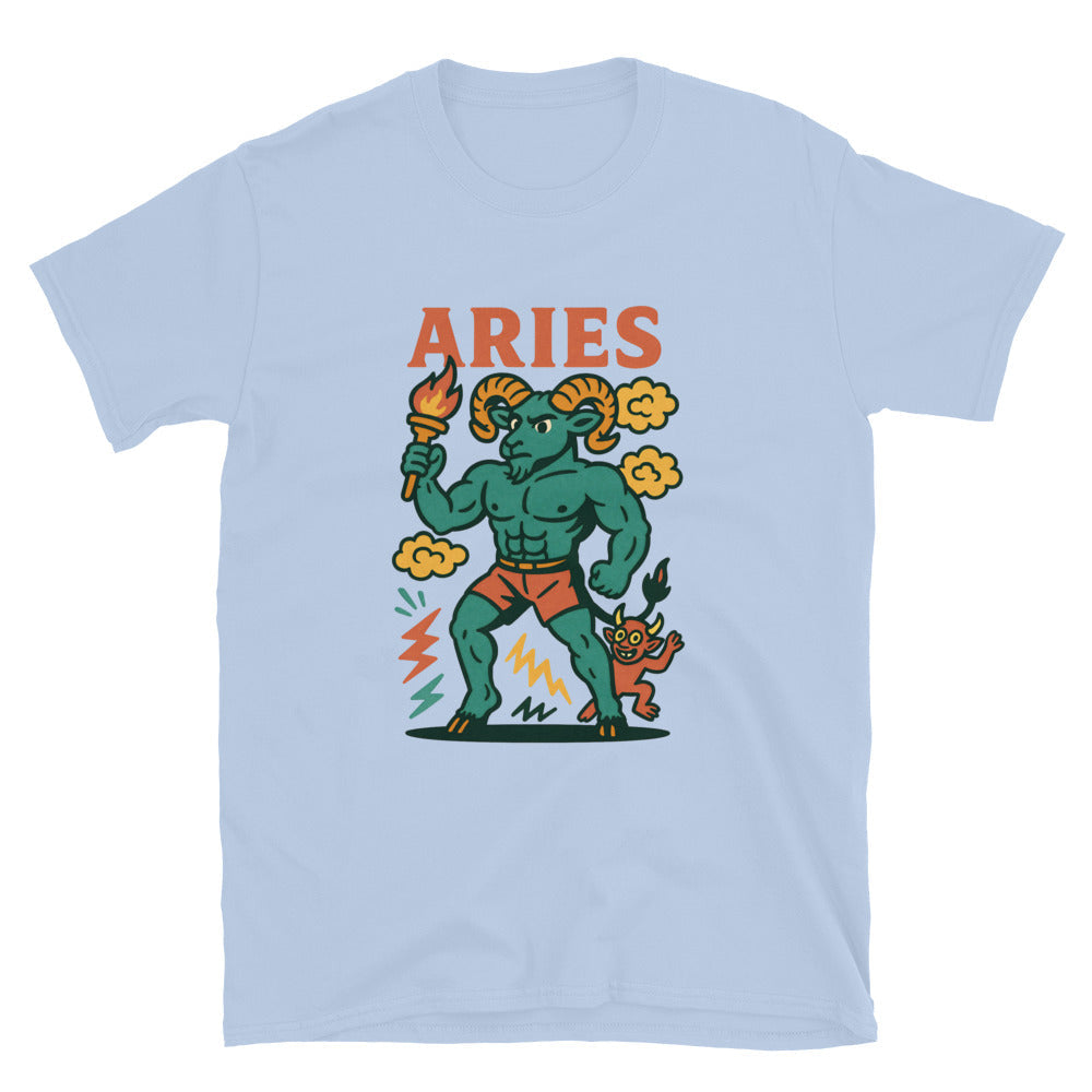 Aries Zodiac Sign (Vintage Comic Style) T-Shirt Hoodie, Sweatshirt | CiraTrend.com (Image 5)