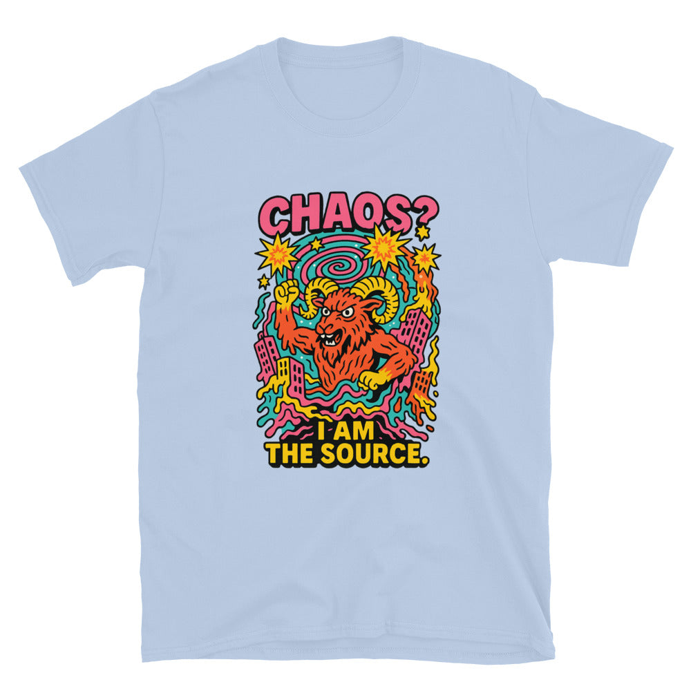 Aries: Chaos? I Am the Source T-Shirt Hoodie, Sweatshirt | CiraTrend.com (Image 1)