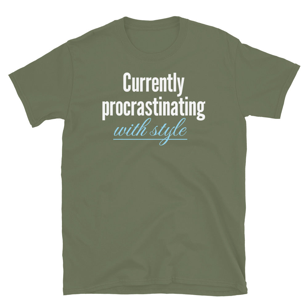Currently Procrastinating With Style T-Shirt Hoodie, Sweatshirt | CiraTrend.com (Image 1)