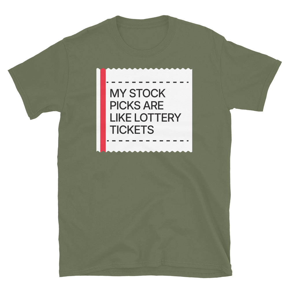 My Stock Picks Are Like Lottery Tickets T-Shirt Hoodie, Sweatshirt | CiraTrend.com (Image 1)