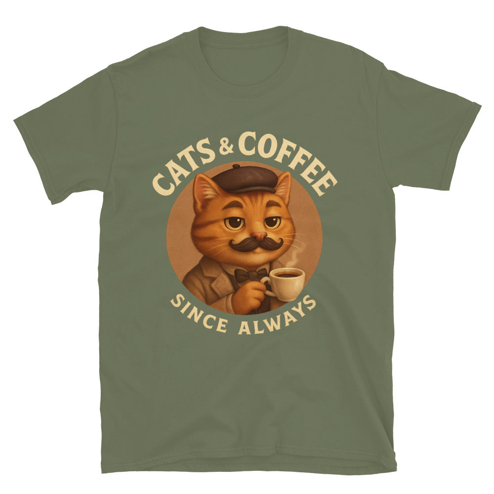 Cats & Coffee T-Shirt Style001 Hoodie, Sweatshirt | CiraTrend.com (Image 1)