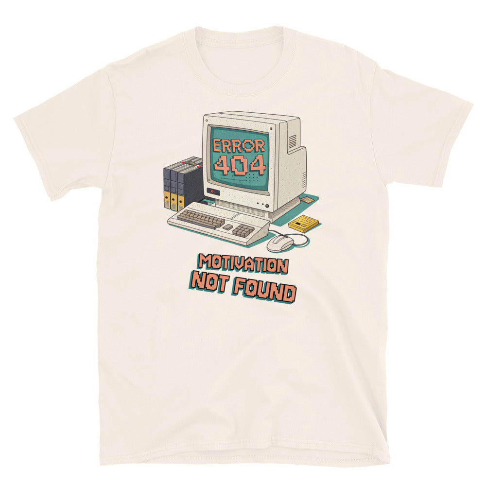 Error 404 Motivation Not Found T-Shirt Hoodie, Sweatshirt | CiraTrend.com (Image 1)