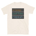 Sleep, Coffee, Repeat T-Shirt Hoodie, Sweatshirt | CiraTrend.com (Image 1)
