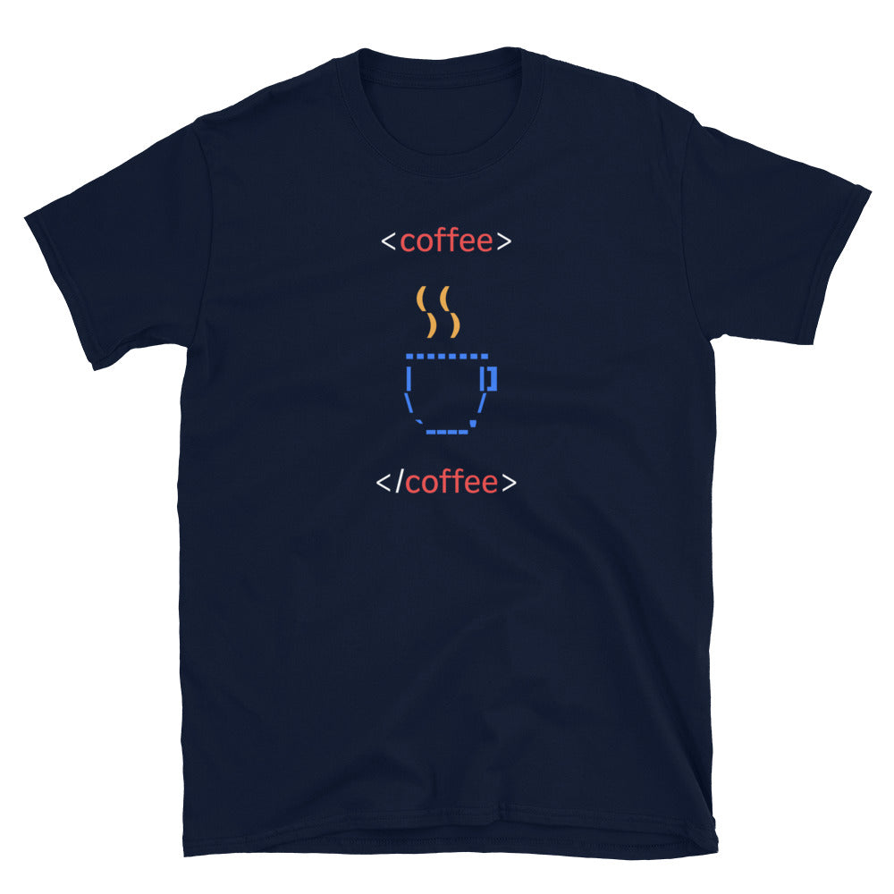 Coffee Ascii Art Developer Humor T-Shirt Hoodie, Sweatshirt | CiraTrend.com (Image 1)