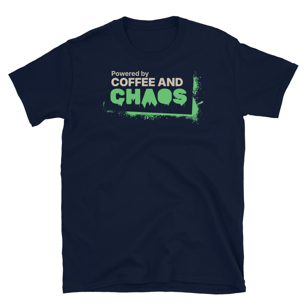Powered By Coffee And Chaos T-Shirt Hoodie, Sweatshirt | CiraTrend.com (Image 3)