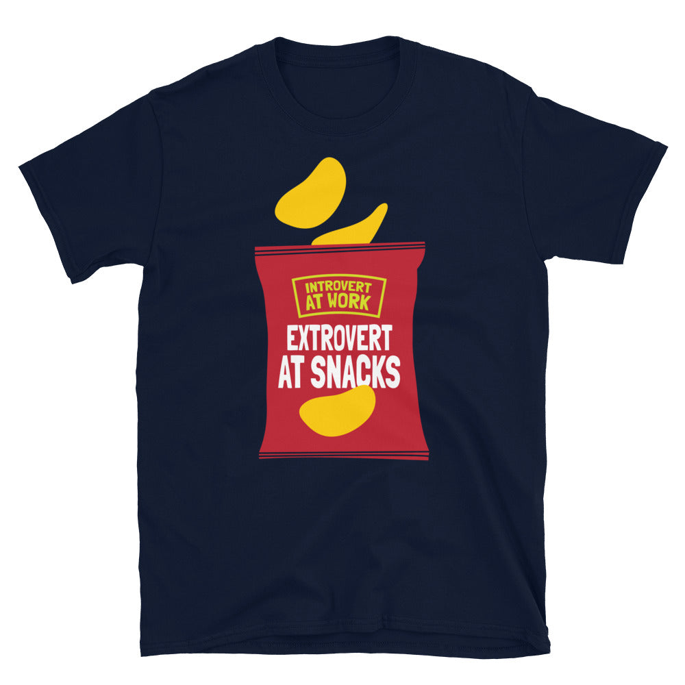 Introvert At Work, Extrovert At Snacks T-Shirt Hoodie, Sweatshirt | CiraTrend.com (Image 5)