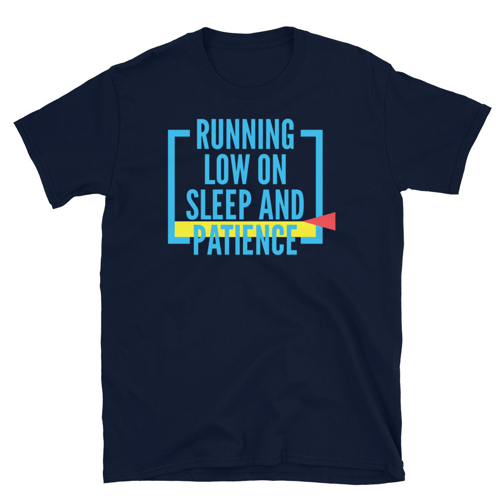 Running Low Sleep Patience T-Shirts, Hoodie, Sweatshirt