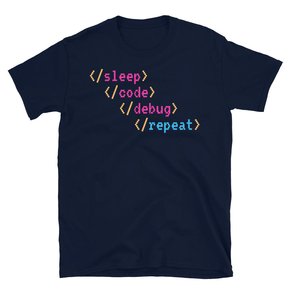 Sleep, Code, Debug, Repeat T-Shirt Hoodie, Sweatshirt | CiraTrend.com (Image 3)