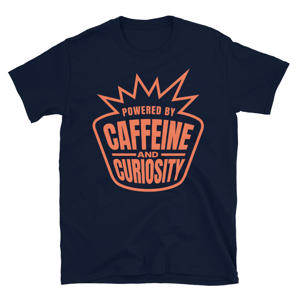 Powered By Caffeine And Curiosity T-Shirt Hoodie, Sweatshirt | CiraTrend.com (Image 5)