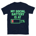 My Social Battery Is At 1% T-Shirt Hoodie, Sweatshirt | CiraTrend.com (Image 1)