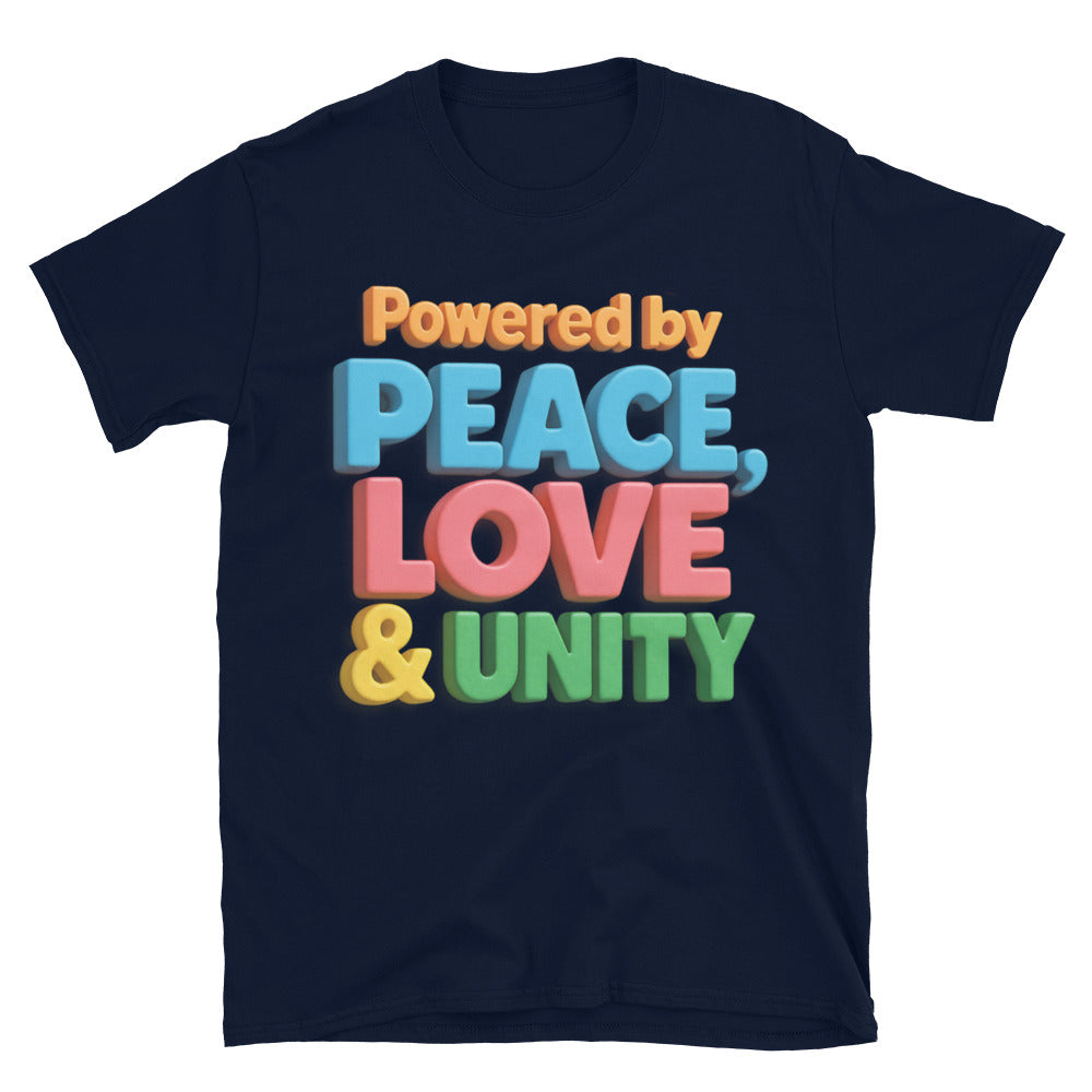 Powered By Peace, Love & Unity T-Shirt Hoodie, Sweatshirt | CiraTrend.com (Image 3)