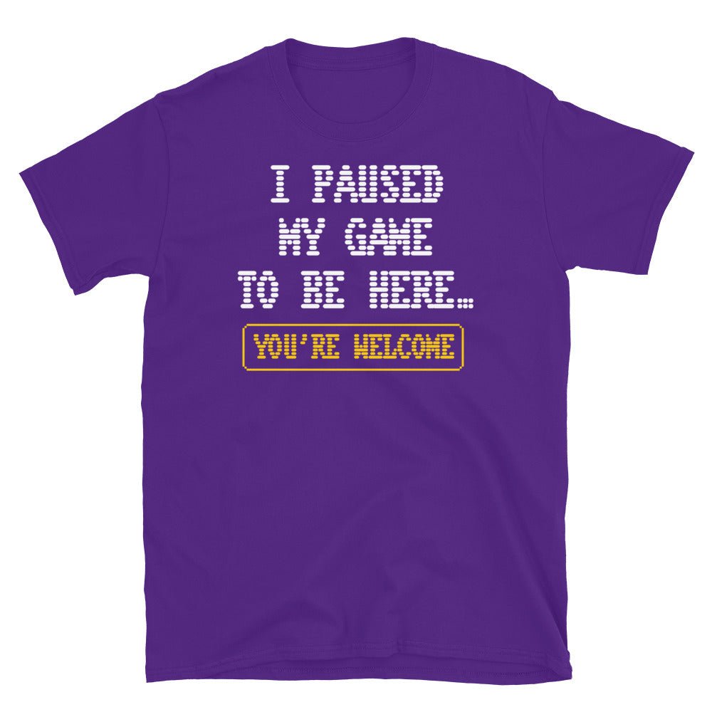 I Paused My Game To Be HereÃ¢â‚¬Â¦ You're Welcome T-shirt Hoodie, Sweatshirt | CiraTrend.com (Image 5)