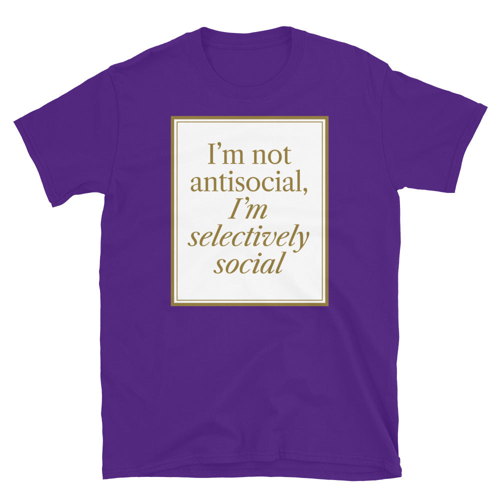 IÃ¢â‚¬â„¢m Not Antisocial, IÃ¢â‚¬â„¢m Selectively Social T-Shirt Hoodie, Sweatshirt | CiraTrend.com (Image 5)