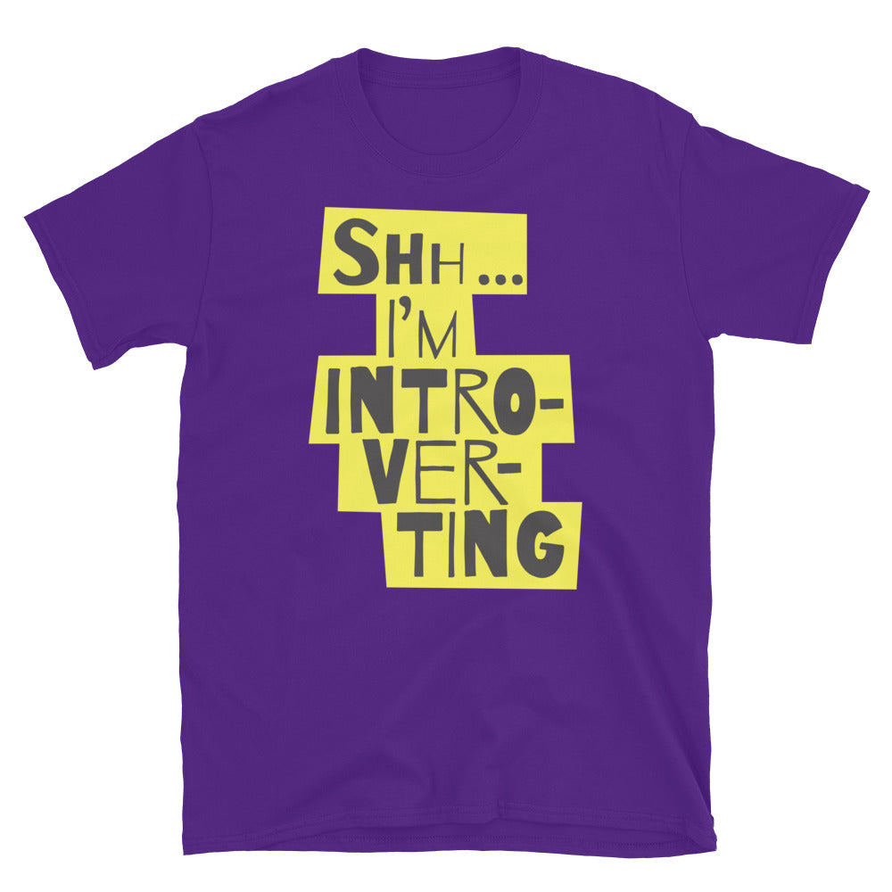 Shh... IÃ¢â‚¬â„¢m Introverting T-Shirt Hoodie, Sweatshirt | CiraTrend.com (Image 5)