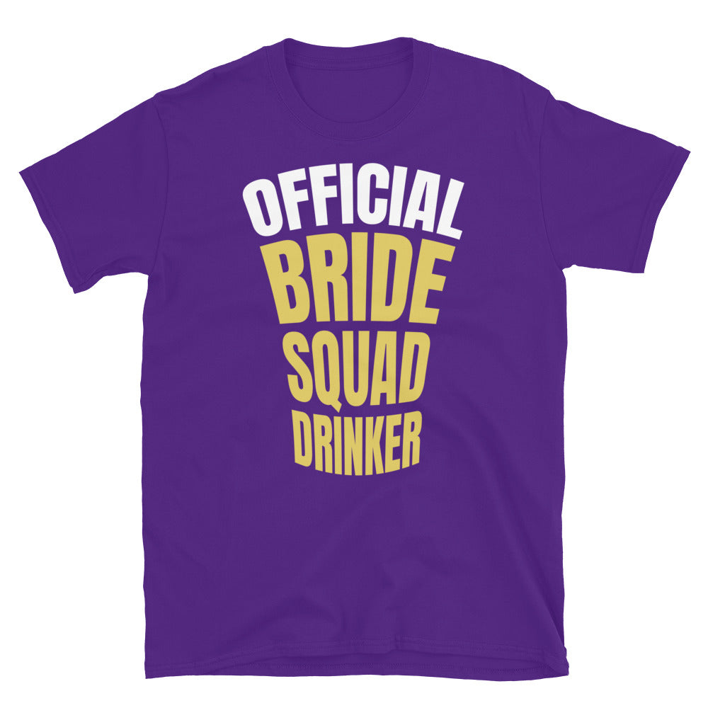 Official Bride Squad Drinker T-Shirt Hoodie, Sweatshirt | CiraTrend.com (Image 1)