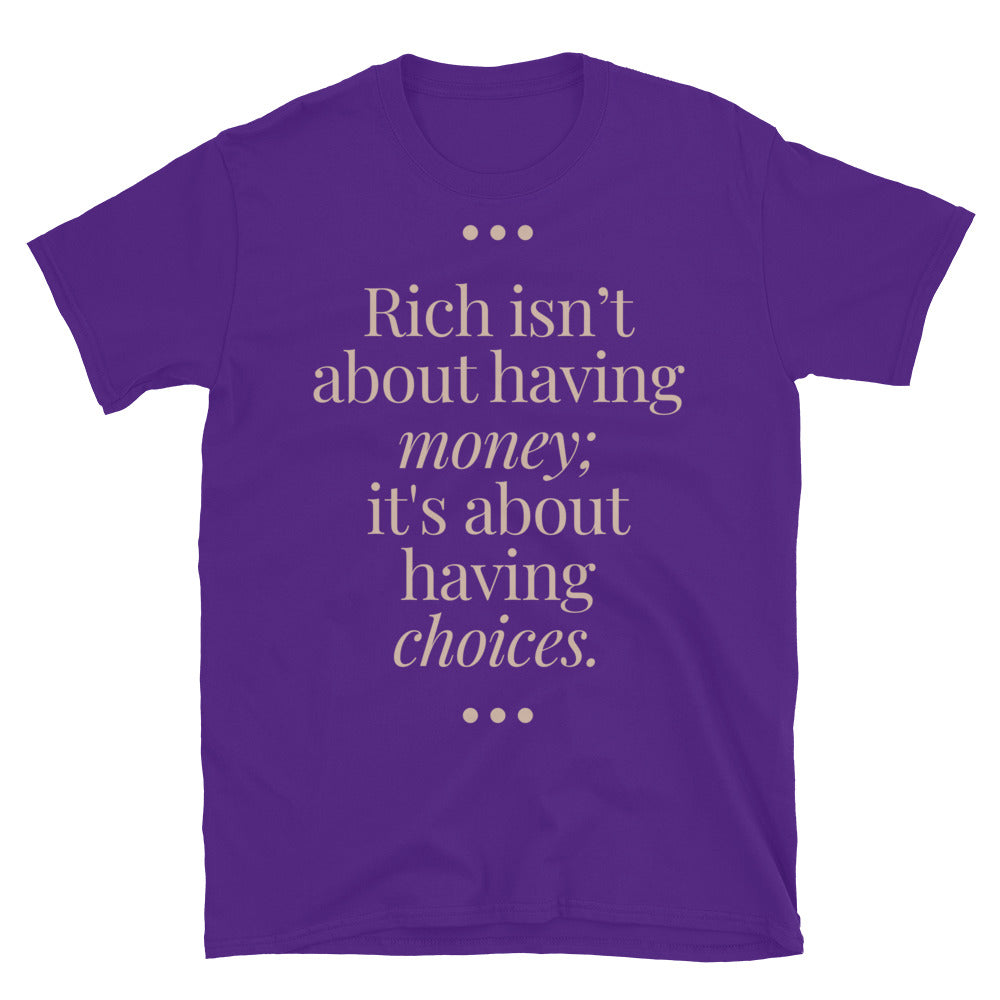 Rich IsnÃ¢â‚¬â„¢T About Having Money T-Shirts, Hoodie, Sweatshirt