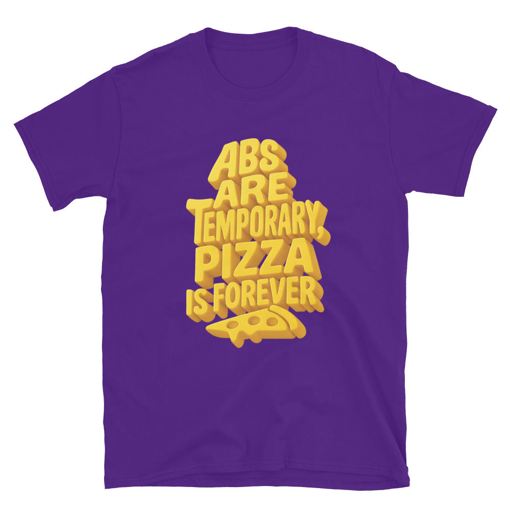 Abs Are Temporary, Pizza Is Forever T-Shirt Hoodie, Sweatshirt | CiraTrend.com (Image 1)
