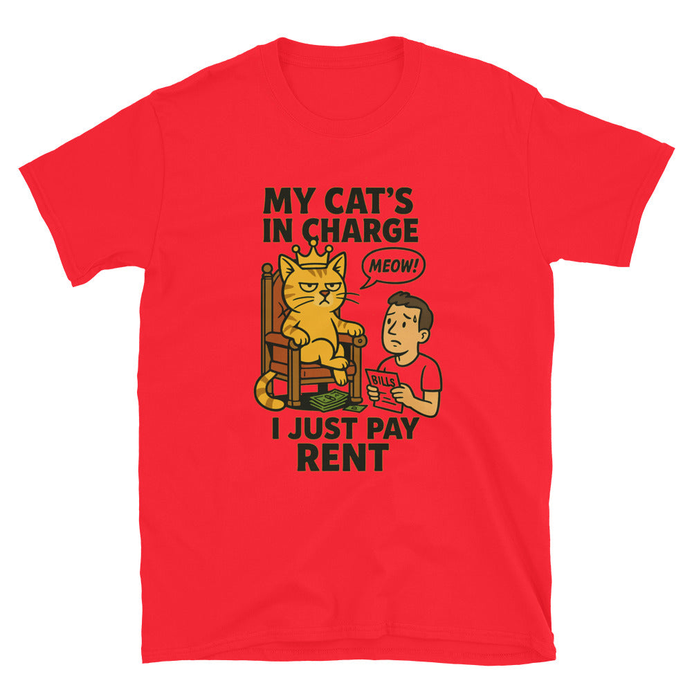 My CatÃ¢â‚¬â„¢s in Charge, I Just Pay Rent T-Shirt Hoodie, Sweatshirt | CiraTrend.com (Image 4)
