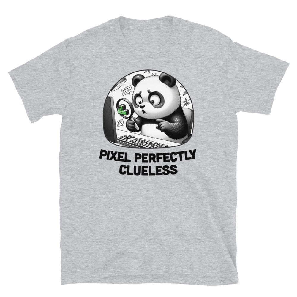 Pixel Perfectly Clueless Developer T-Shirt Hoodie, Sweatshirt | CiraTrend.com (Image 1)
