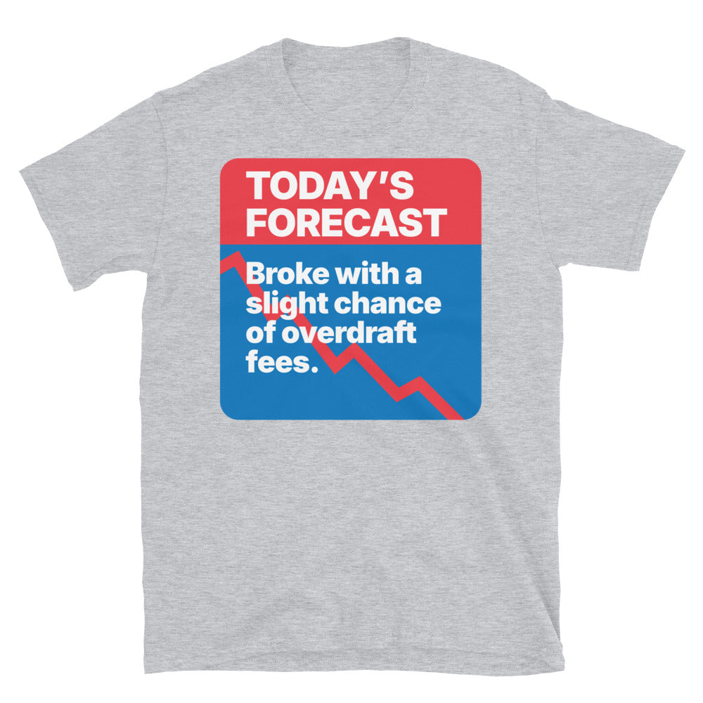 Broke With A Slight Chance Of Overdraft Fees T-Shirt Hoodie, Sweatshirt | CiraTrend.com (Image 3)