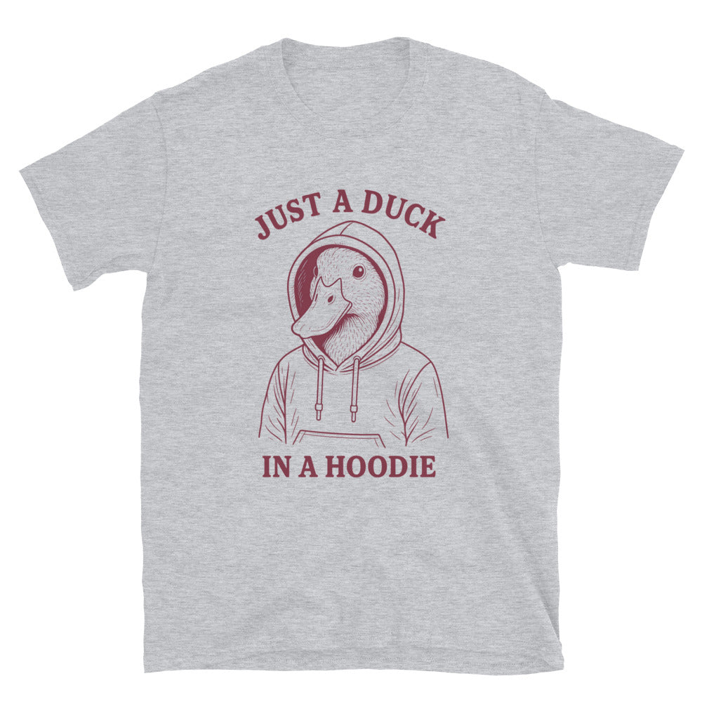 Just A Duck In A Hoodie T-Shirt Sweatshirt | CiraTrend.com (Image 1)
