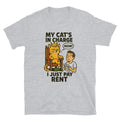 My CatÃ¢â‚¬â„¢s in Charge, I Just Pay Rent T-Shirt Hoodie, Sweatshirt | CiraTrend.com (Image 1)