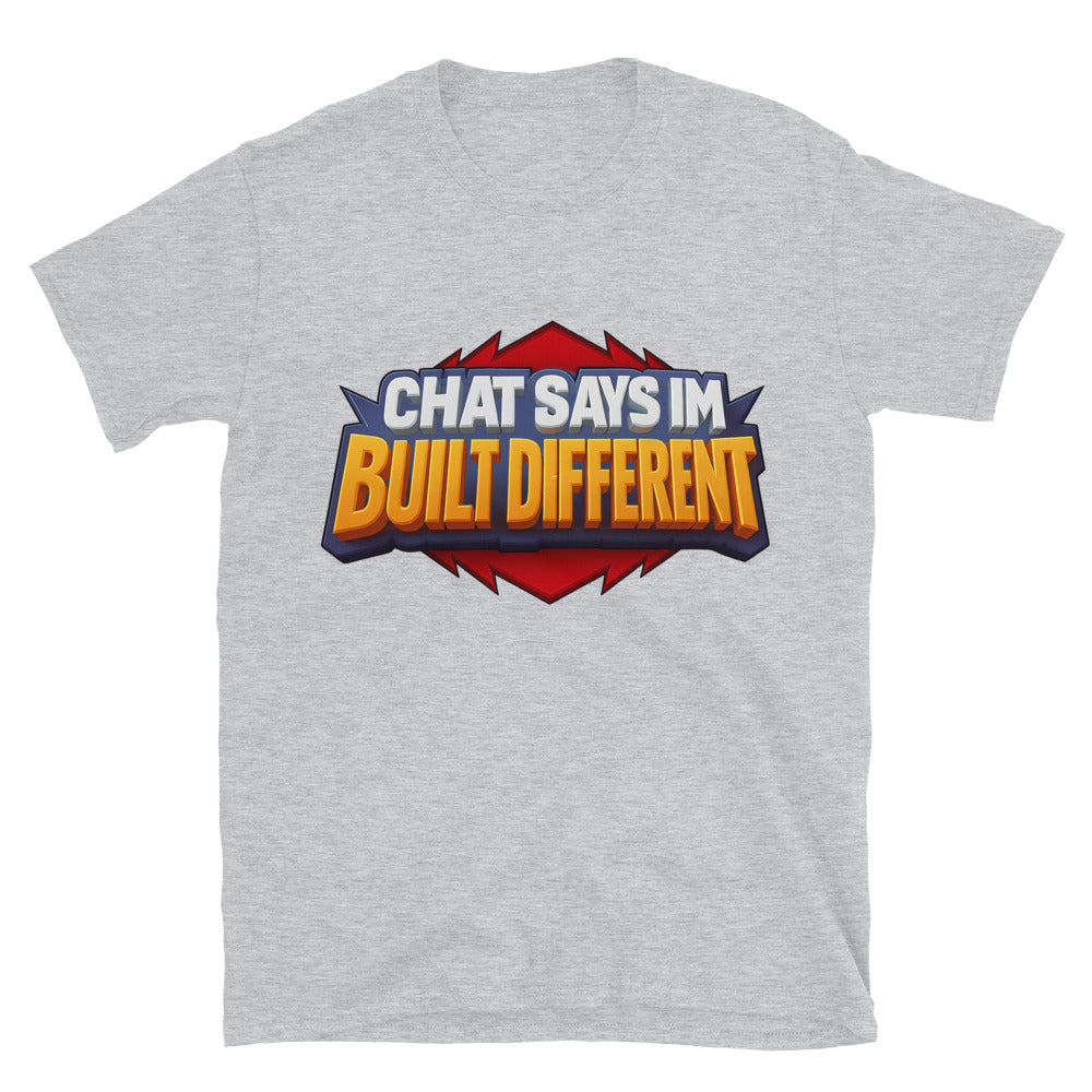 Chat Says IÃ¢â‚¬â„¢m Built Different T-Shirt Hoodie, Sweatshirt | CiraTrend.com (Image 1)