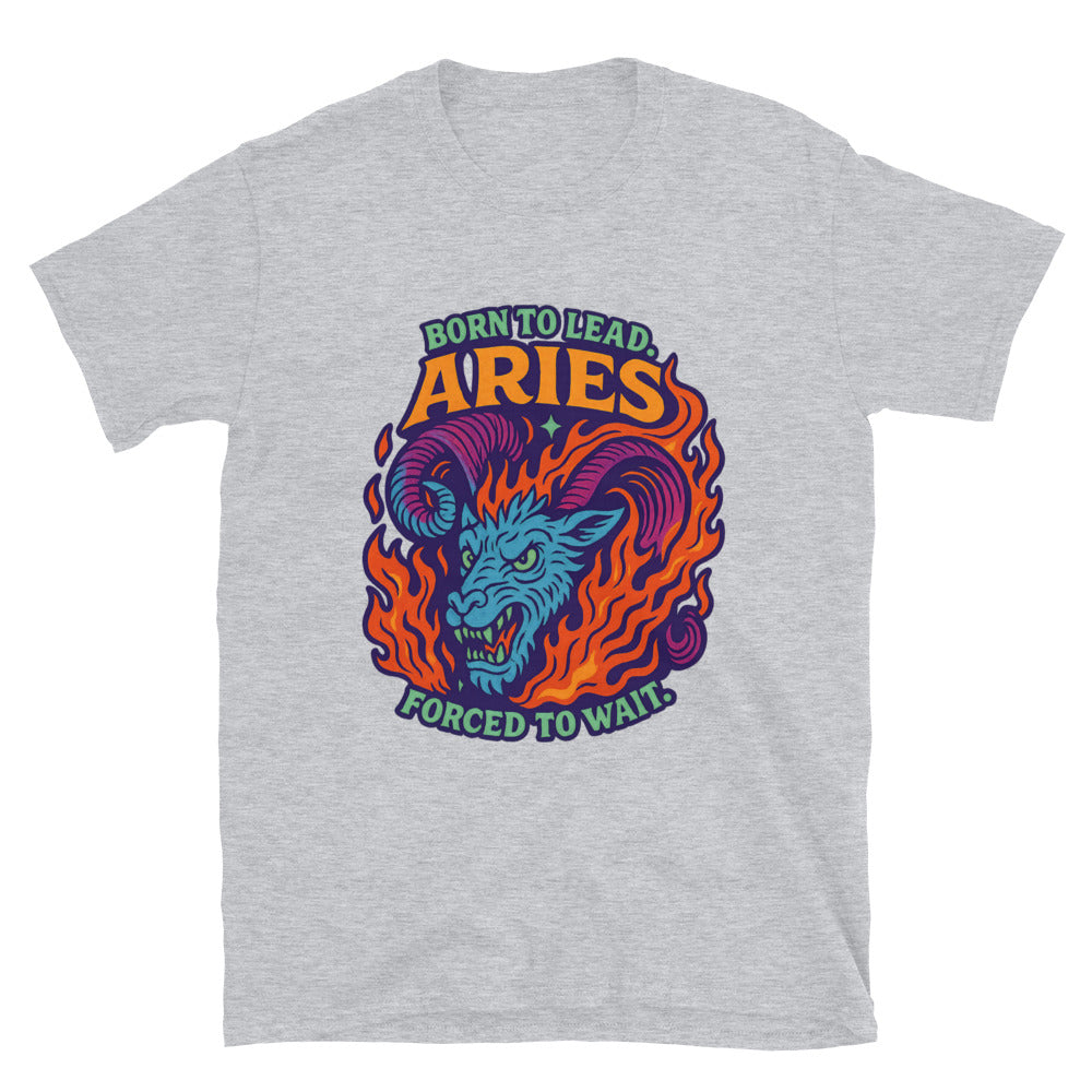 Aries: Born to Lead. Forced to Wait T-Shirt Hoodie, Sweatshirt | CiraTrend.com (Image 5)