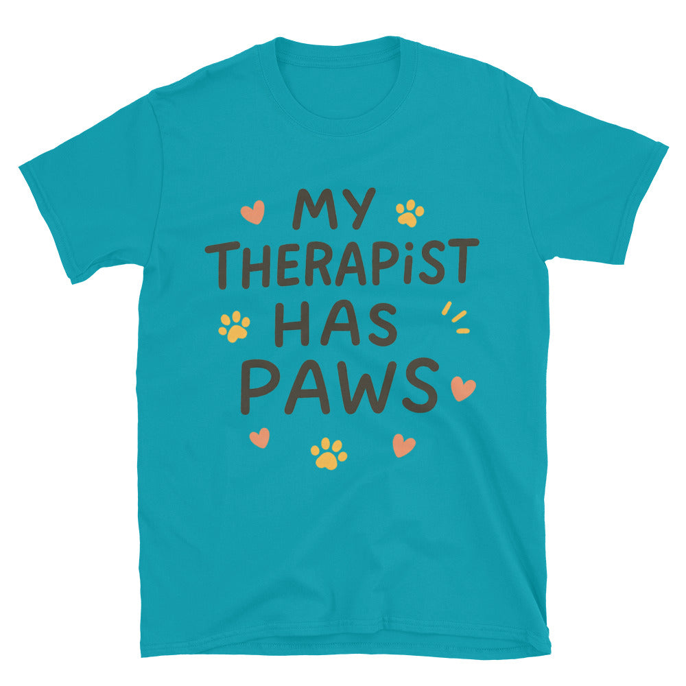 My Therapist Has Paws T-Shirt Hoodie, Sweatshirt | CiraTrend.com (Image 1)