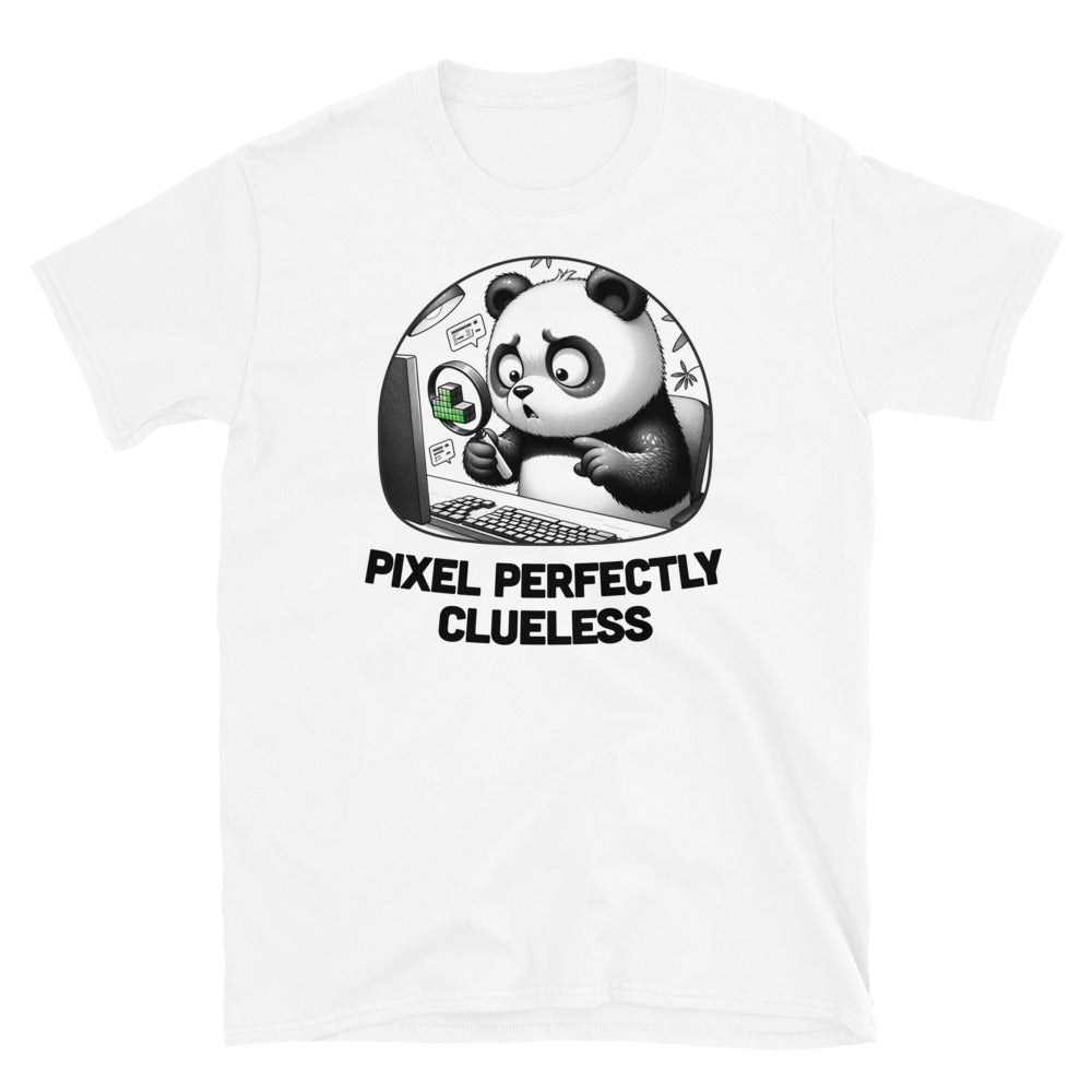 Pixel Perfectly Clueless Developer T-Shirt Hoodie, Sweatshirt | CiraTrend.com (Image 2)