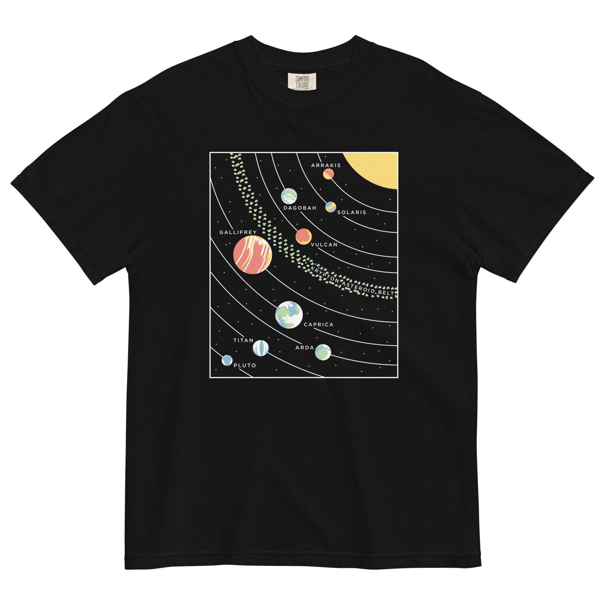 9 Planets Men's Relaxed Fit Tee