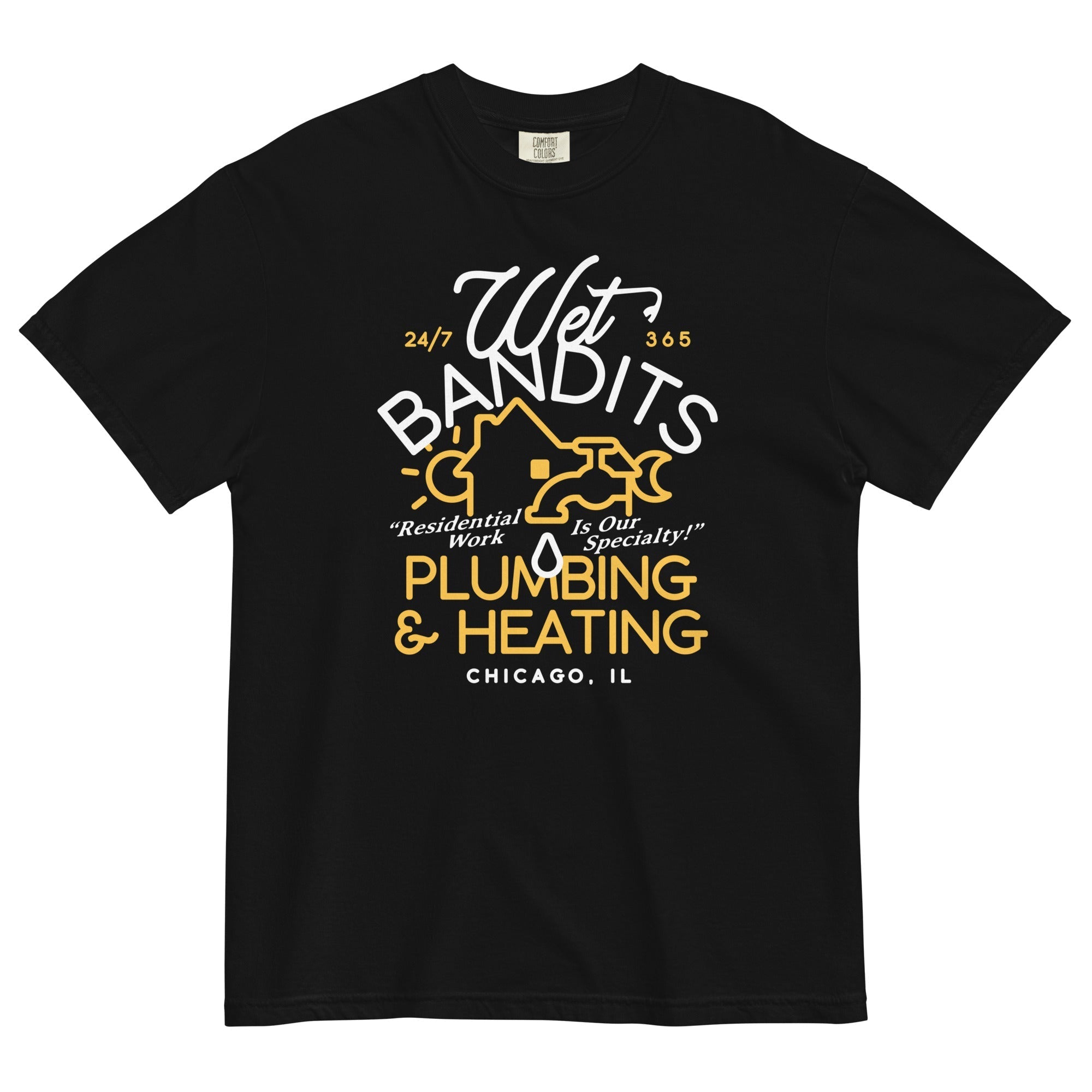 Wet Bandits Plumbing & Heating Men's Relaxed Fit Tee