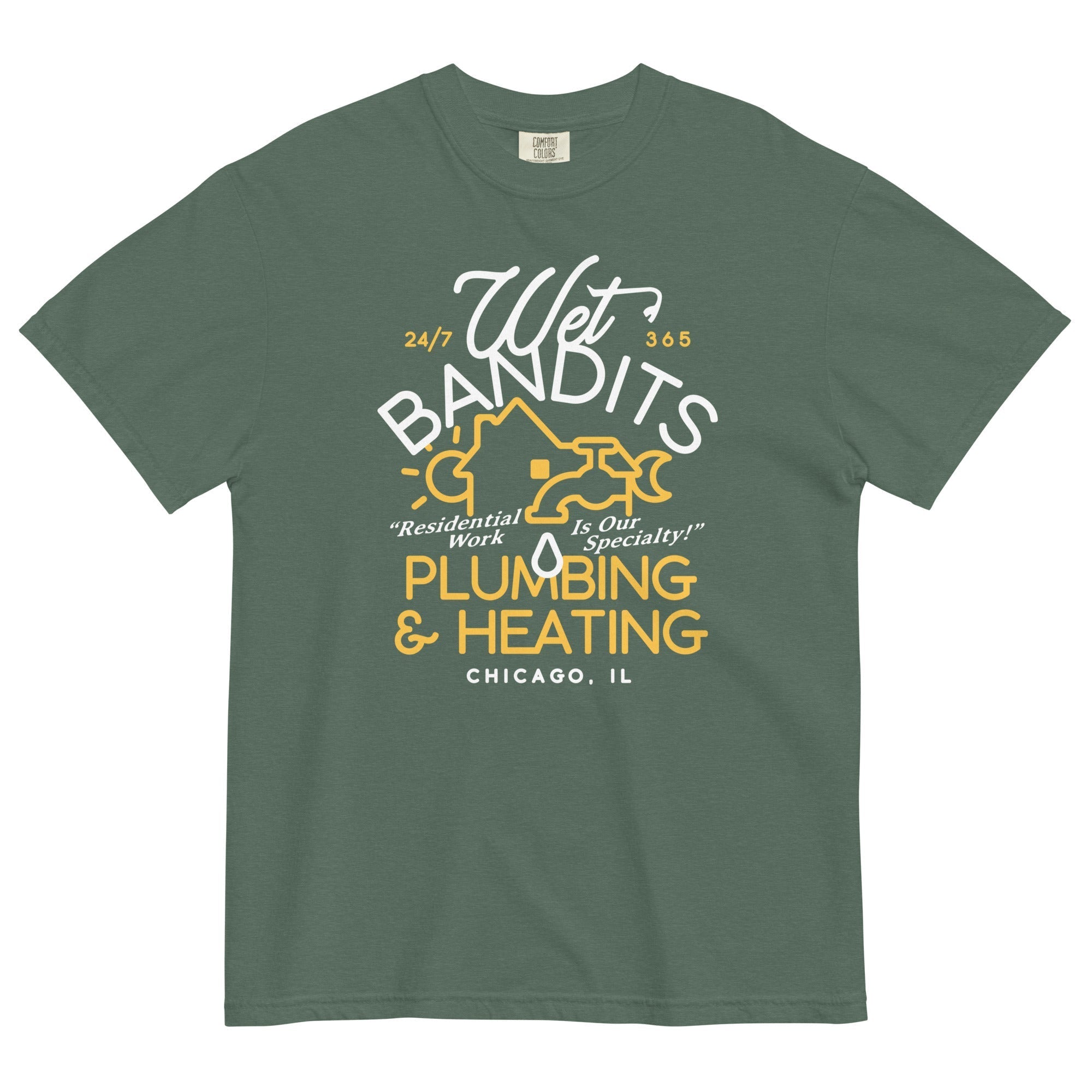 Wet Bandits Plumbing & Heating Men's Relaxed Fit Tee