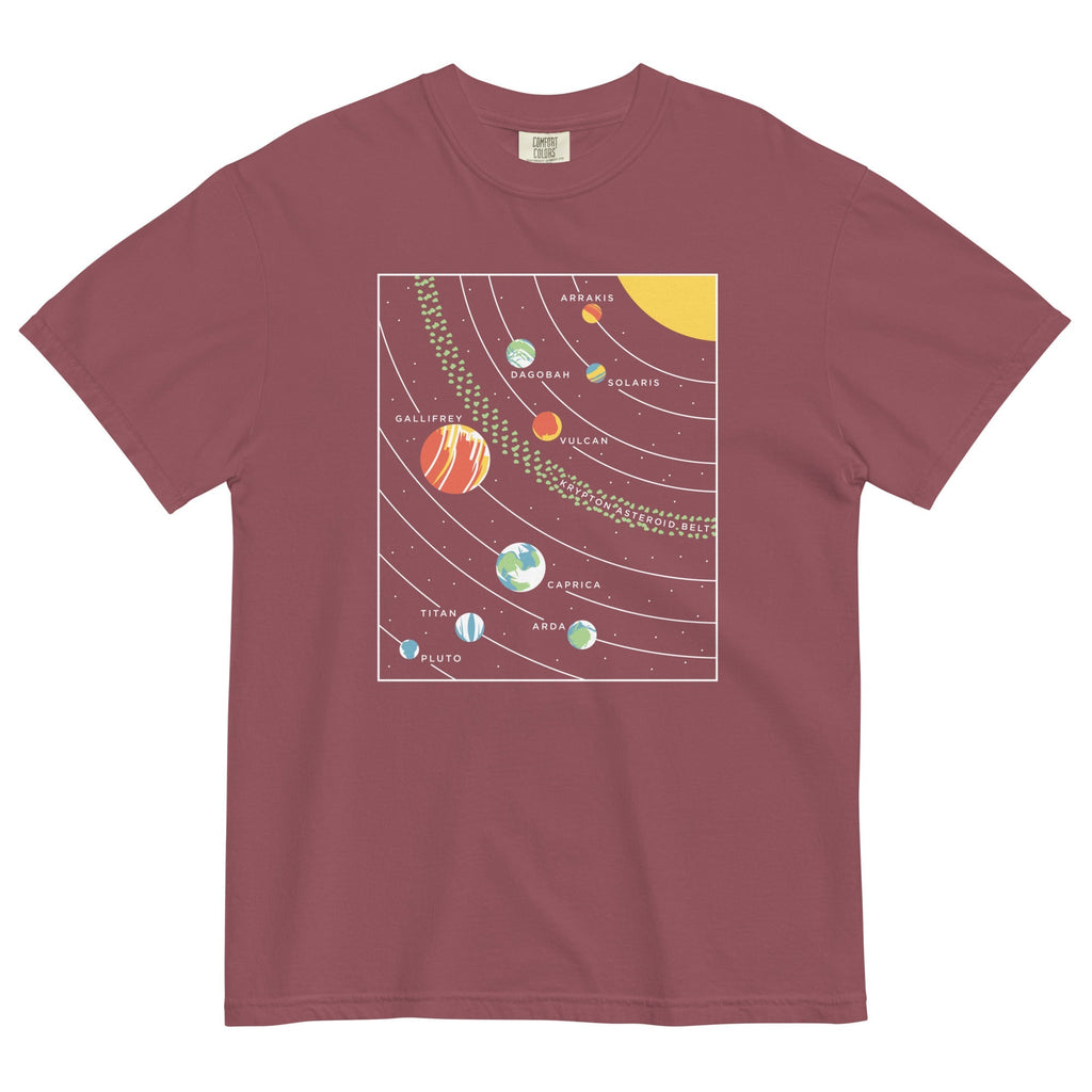 9 Planets Men's Relaxed Fit Tee