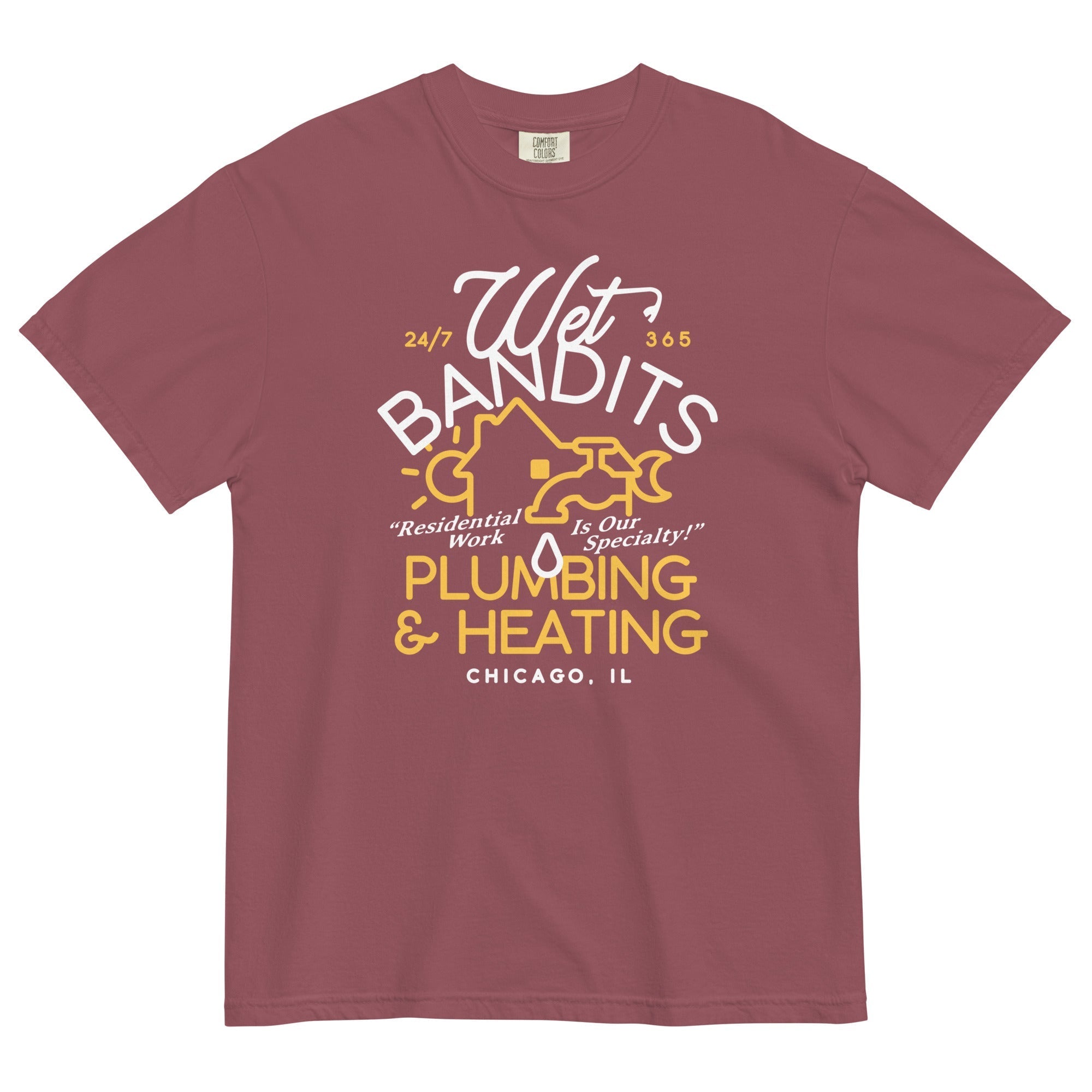 Wet Bandits Plumbing & Heating Men's Relaxed Fit Tee
