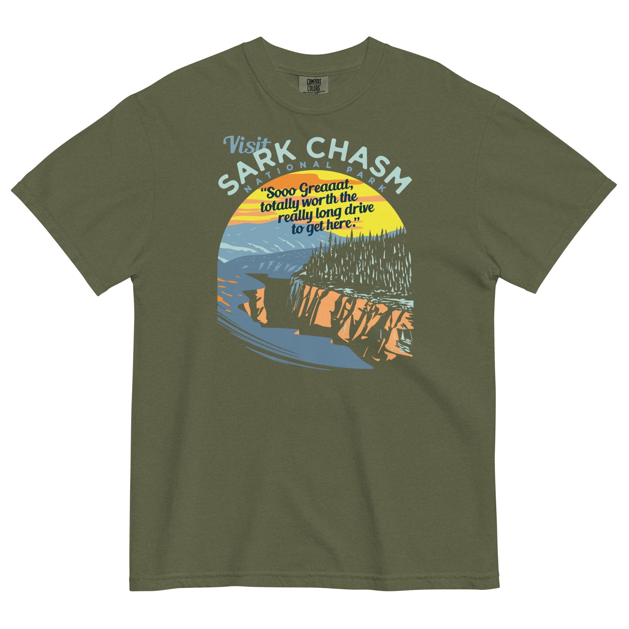 Visit Sark Chasm Men's Relaxed Fit Tee