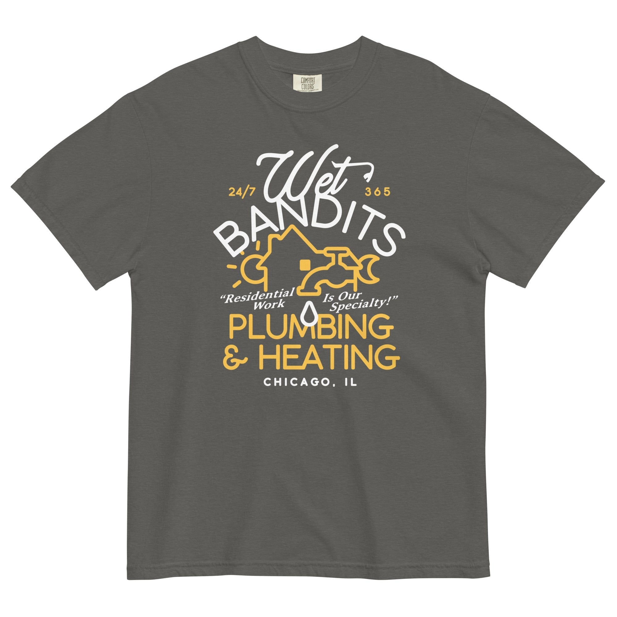 Wet Bandits Plumbing & Heating Men's Relaxed Fit Tee