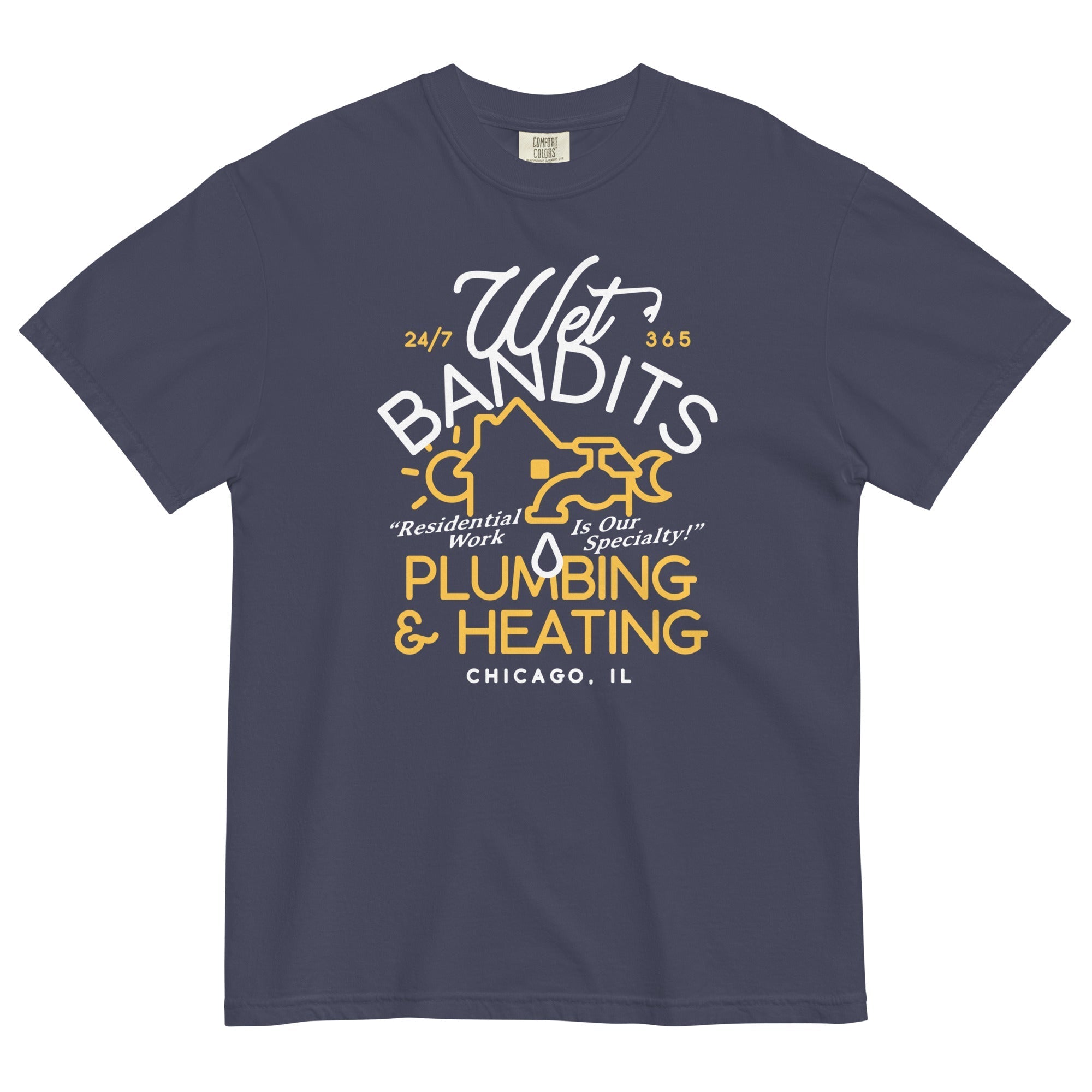 Wet Bandits Plumbing & Heating Men's Relaxed Fit Tee