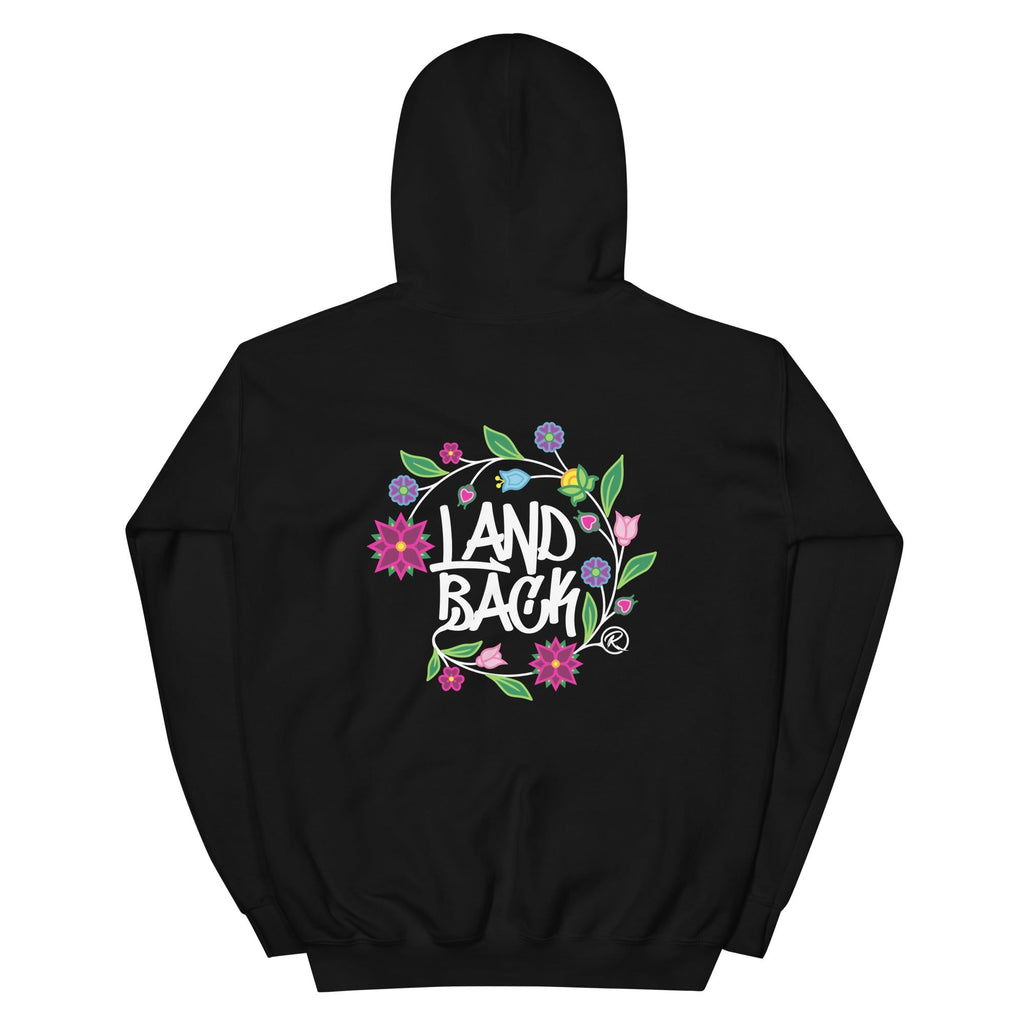 #LandBack Premium Ojibwe Floral Hoodie