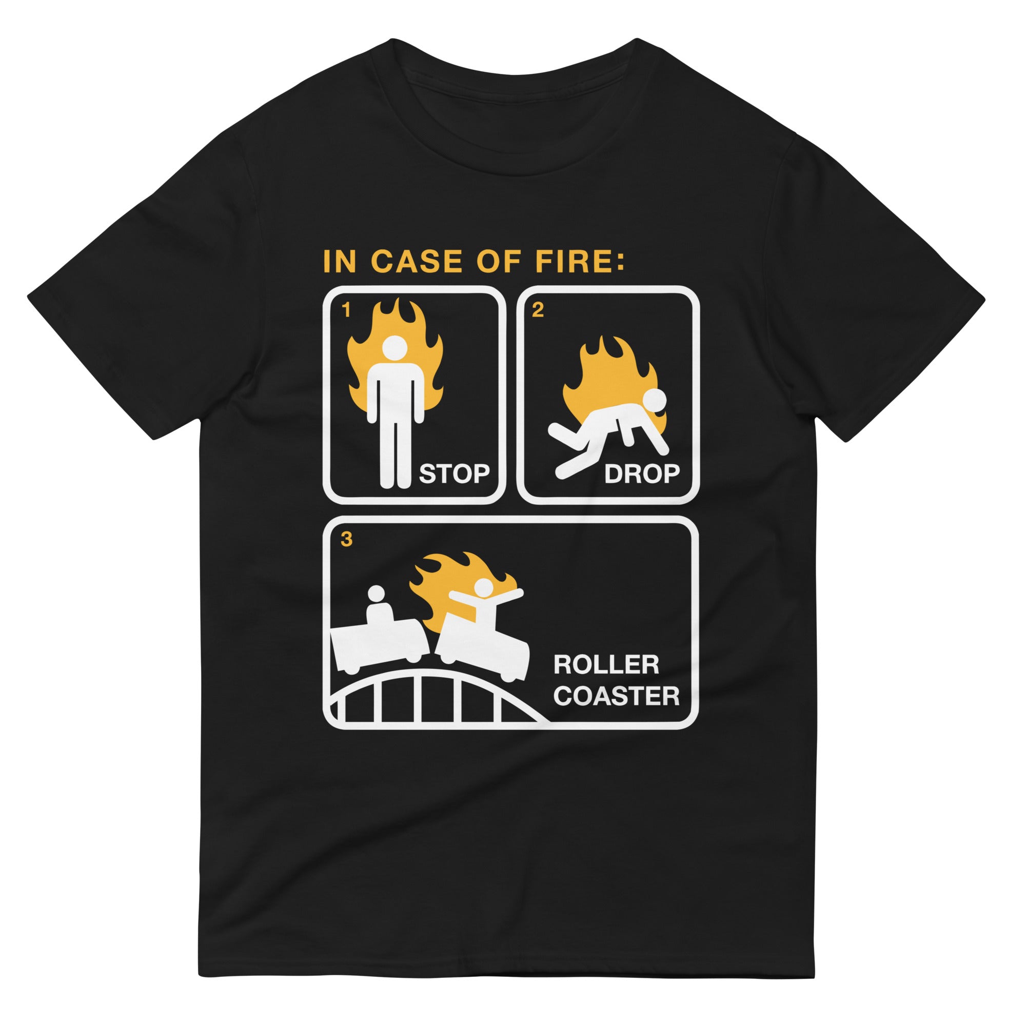 Stop Drop Roller Coaster Men's Signature Tee