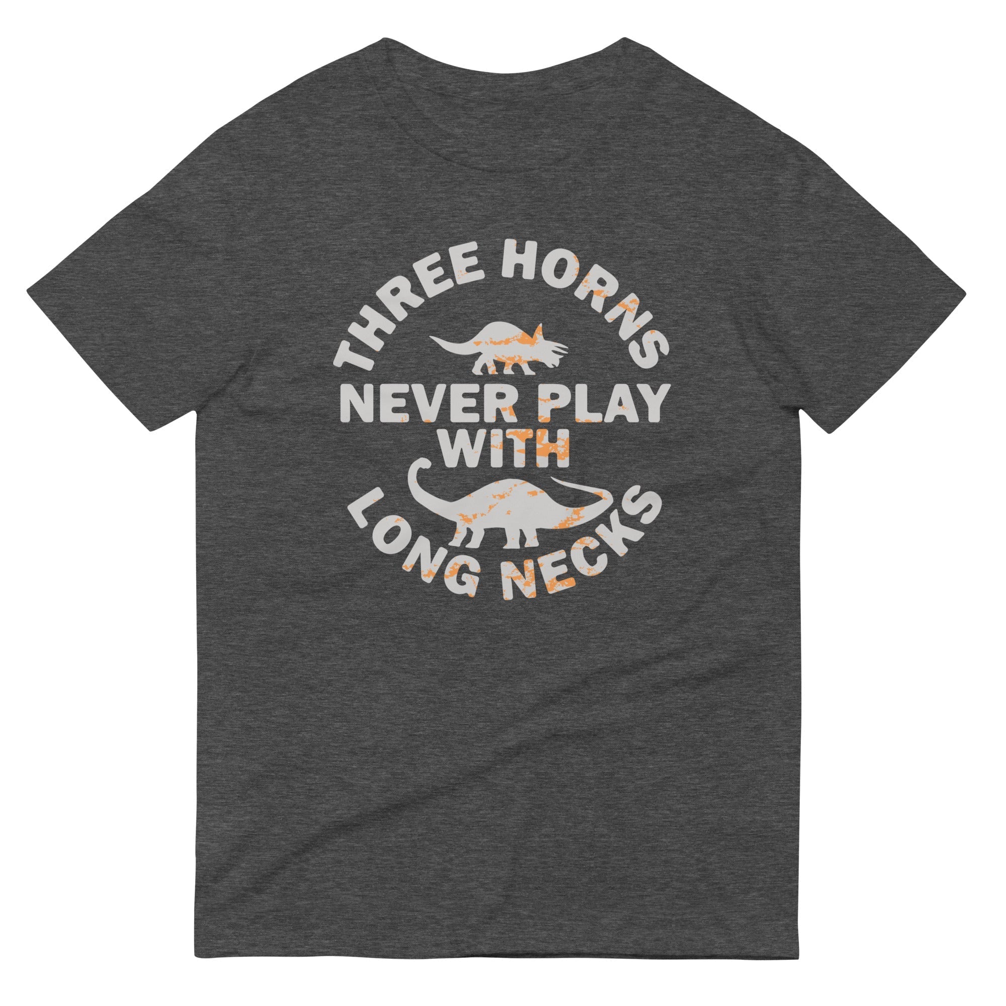 Three Horns Never Play With Long Necks Men's Signature Tee
