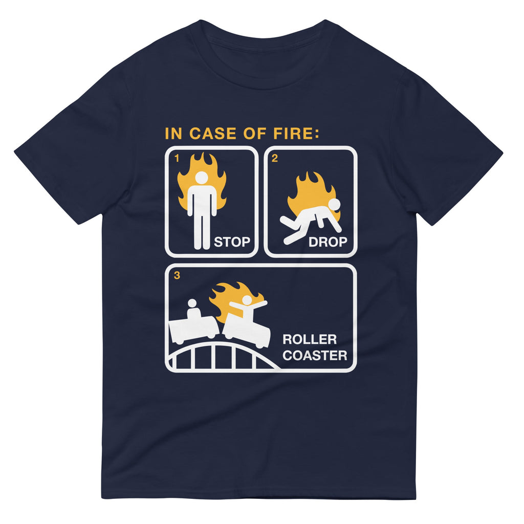 Stop Drop Roller Coaster Men's Signature Tee