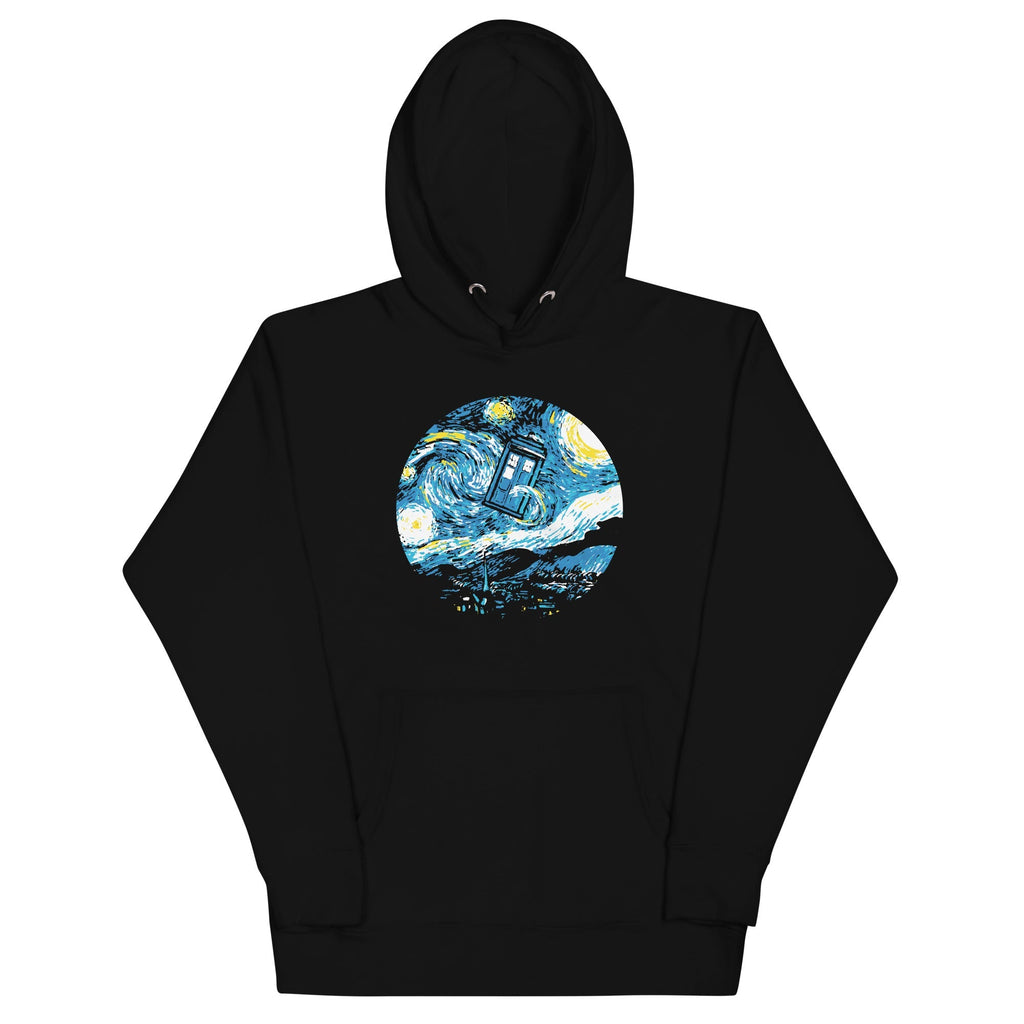 Starry Night Police Box Unisex Hoodie